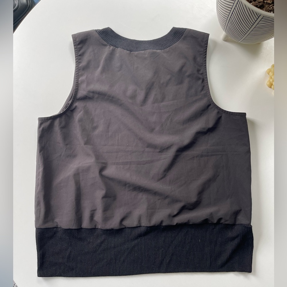 ATHLETA Silk Tank Top with Cotton Ribbed Collar and Band XXS - Picture 2 of 4